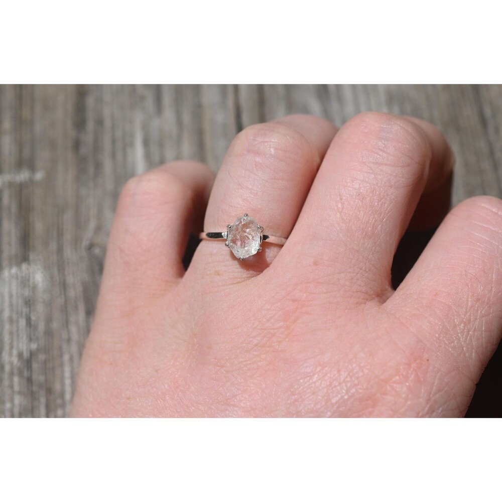 Engagement ring Lake county diamond  sterling silver size 3 4 5 6 7 8 9 10 11 12